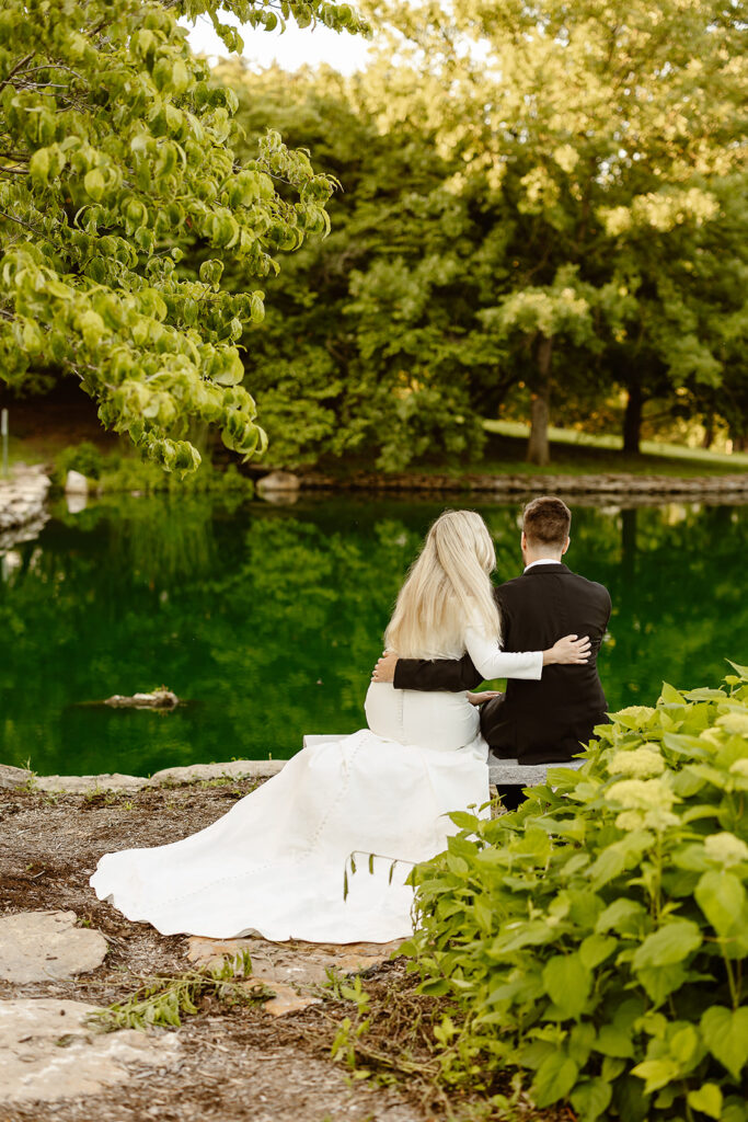 serene gardens elopement in Georgetown Kentucky