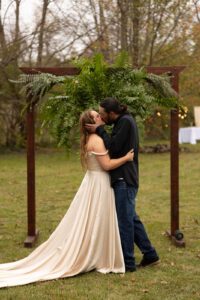 Backyard elopement ceremony in Central Kentucky