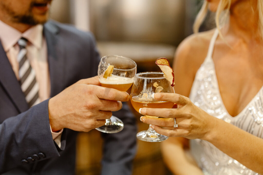 Kentucky distillery wedding with copper stills