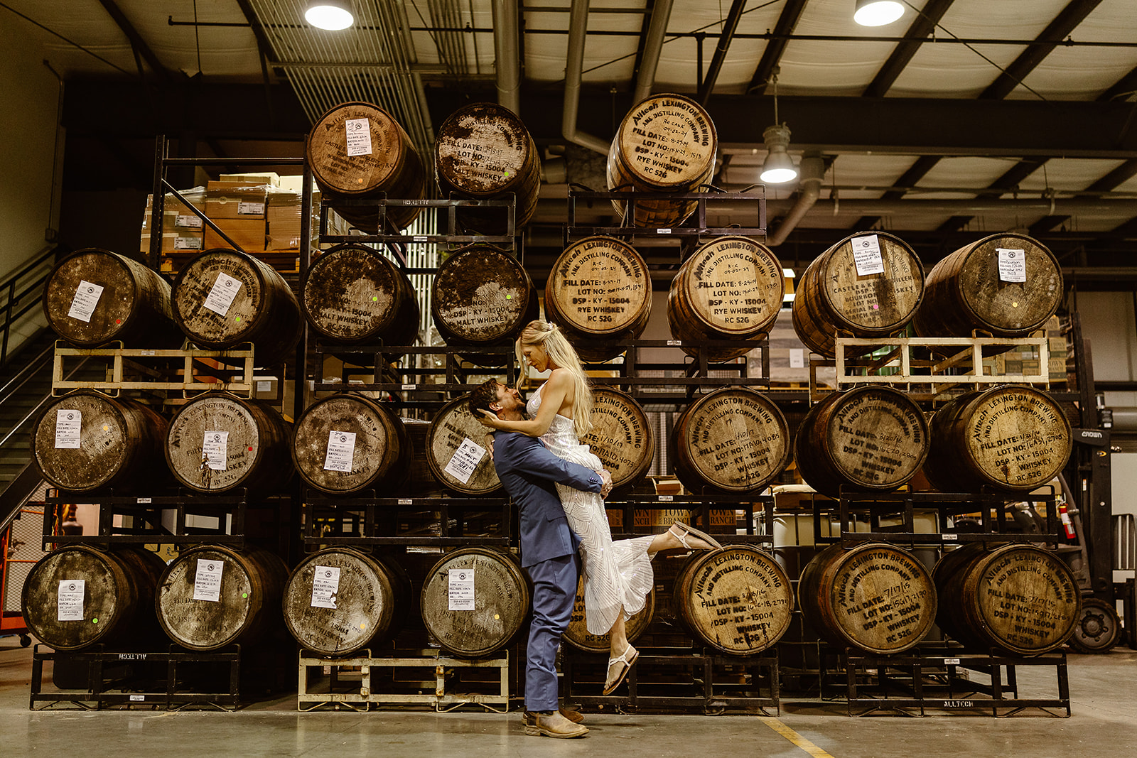 Lexington brewery and distillery wedding