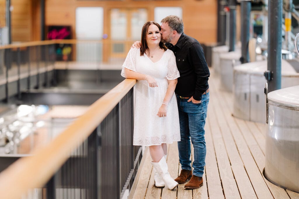 After-hours distillery wedding Kentucky